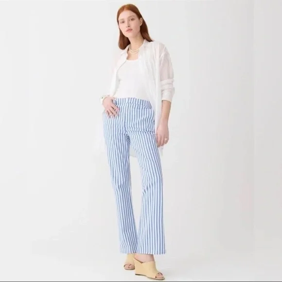 J.Crew Slim wide-leg jean in stripe- size 27 - Picture 1 of 14